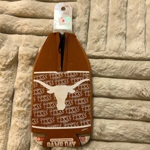 Bottle Texas longhorns coozie